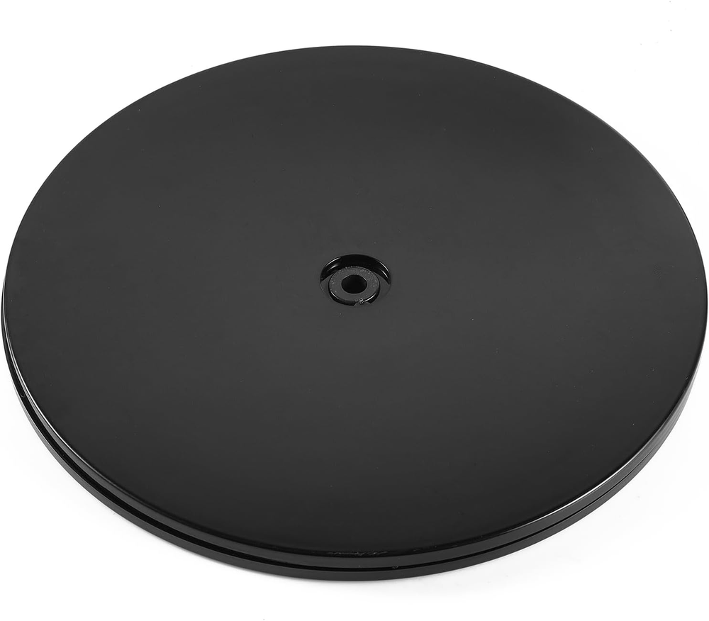 9” Lazy Susan Turntable Black Acrylic Ball Bearing Rotating Tray for Spice Rack