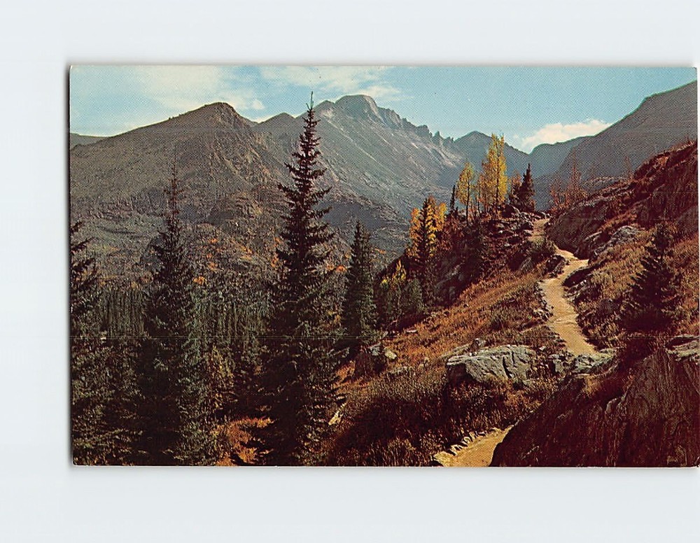 Postcard Trail to Dream lake Rocky Mountain National Park Colorado USA