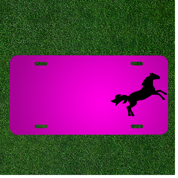 Custom Personalized Car License Plate With Add Names To Horse Animal