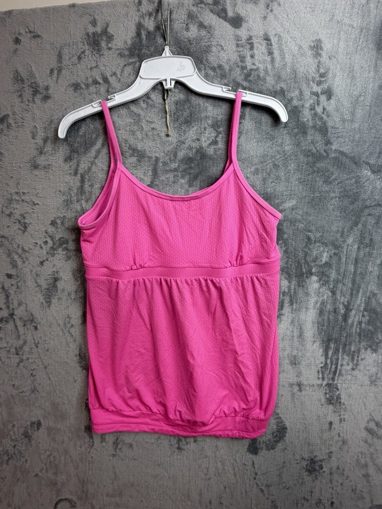 Victoria's Secret VSX Sport Bra Size Medium Pink Tank Top Workout Gym Errands