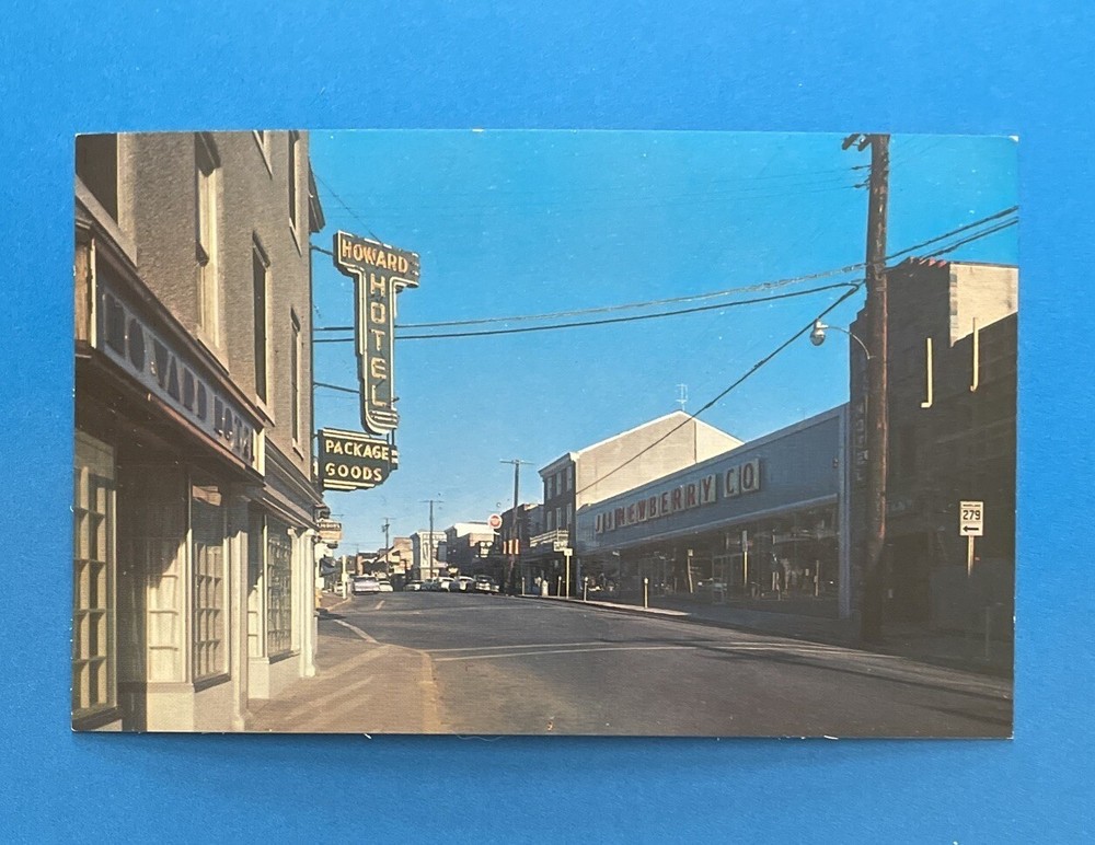 Elkton Maryland MAIN STREET Vintage Postcard