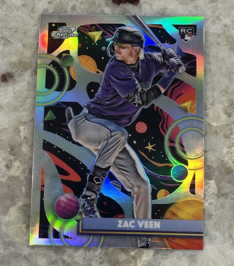 2025 Topps Cosmic Chrome #93 Zac Veen (RC) Refractor Colorado Rockies