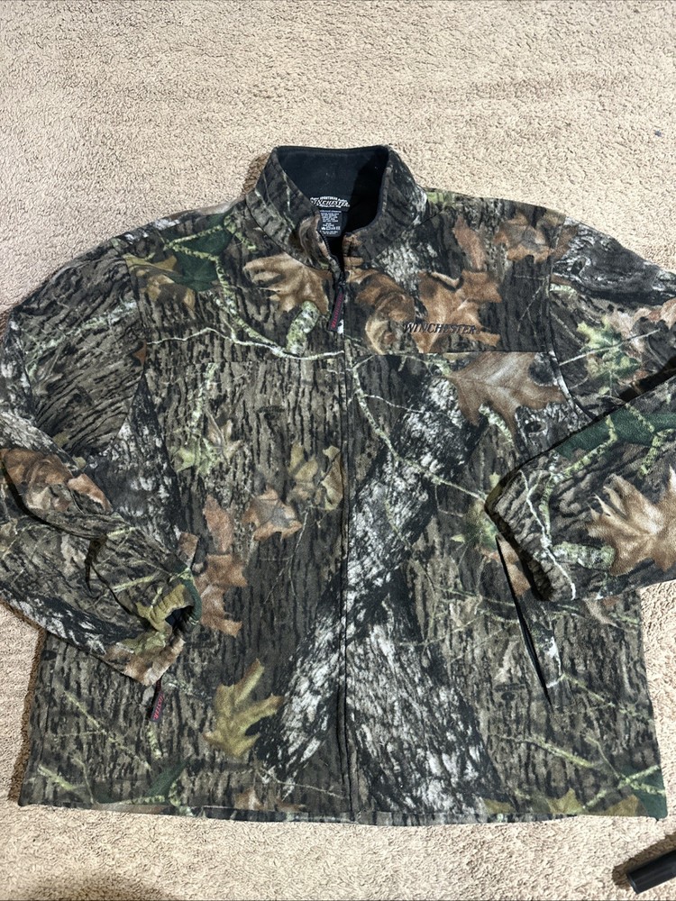 Winchester Men’s Camo Fleece Lined Full Zip Jacket | Hunting | Size 2XL