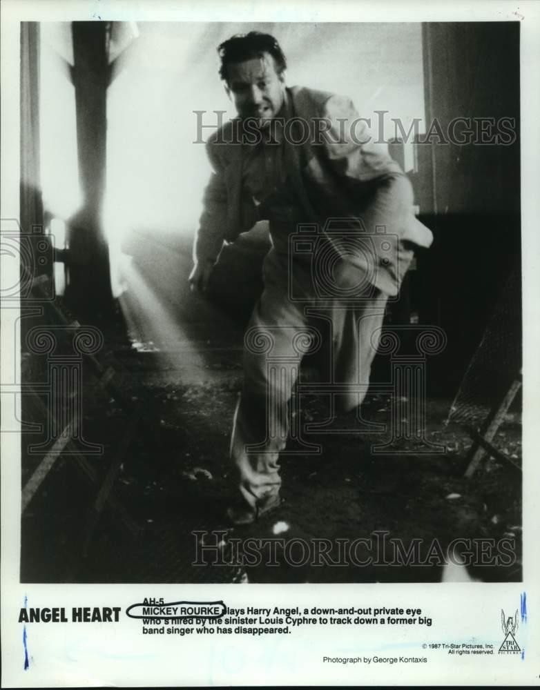 1987 Press Photo Mickey Rourke in 
