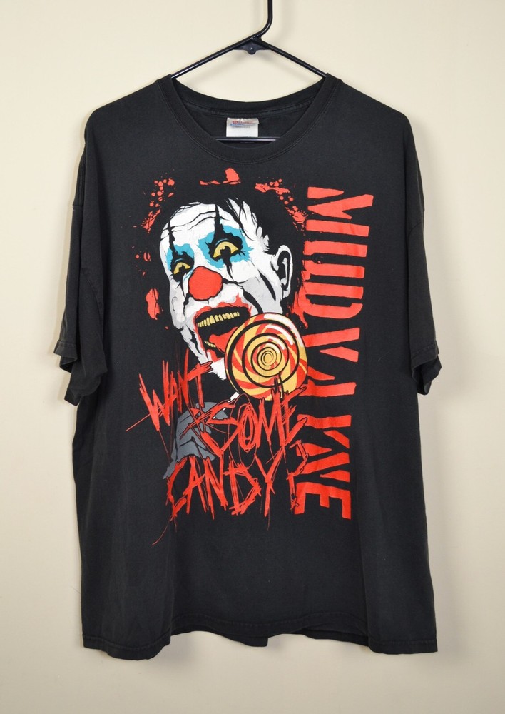 Vintage Mudvayne Band Tee Want Some Candy Clown Y2K Shirt Medium 2XL Rare
