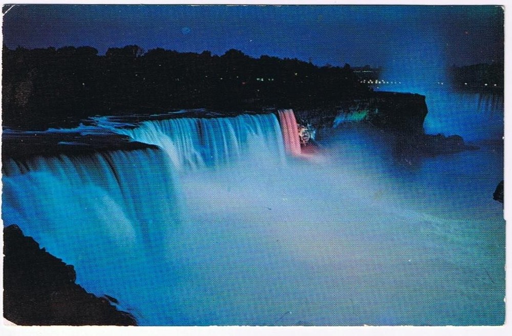 Ontario Postcard Niagara Falls American & Horseshoe Falls From Prospect Point