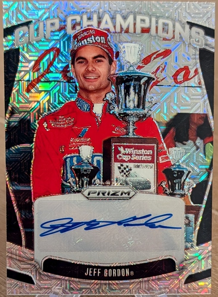 2025 Prizm Cup Champions Auto Holo Silver Mojo SP 17/25 Jeff Gordon