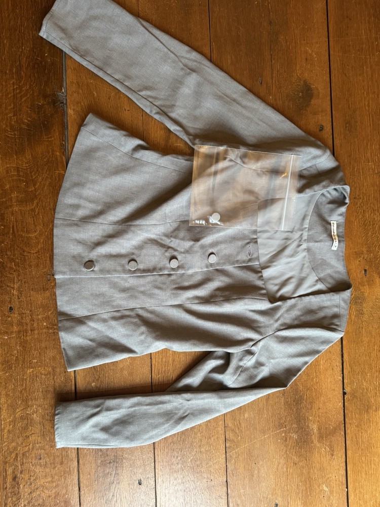 Abercrombie Gray Square Neck button Up