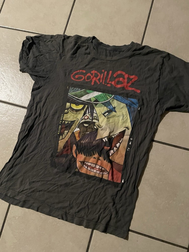 Gorillaz Men's Black Band Short Sleeve Graphic T-Shirt 2012 Size Medium