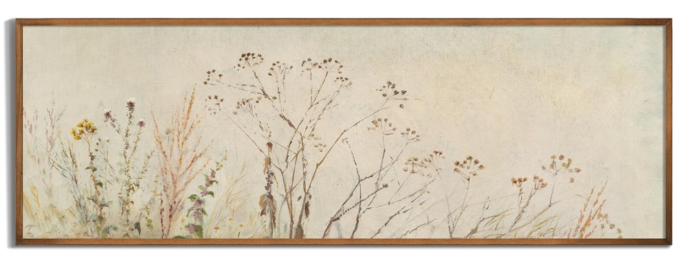 Rolled Canvas Vintage Farmhouse Bedroom Wall Decor Over End Table - Vertical ...