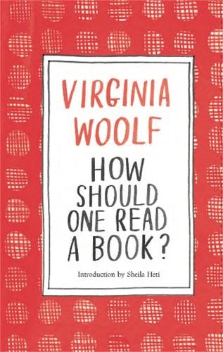Virginia Woolf How Should One Read a Book Hardcover Edition