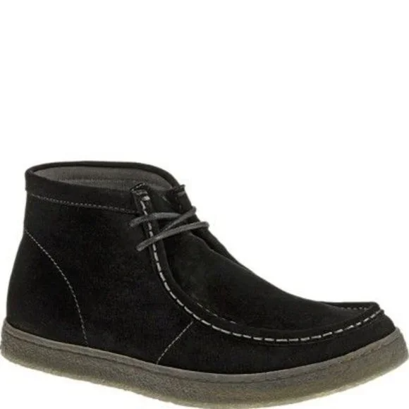 Hush Puppies Aquaice Wallaboot Black Suede Waterproof Comfort Boots