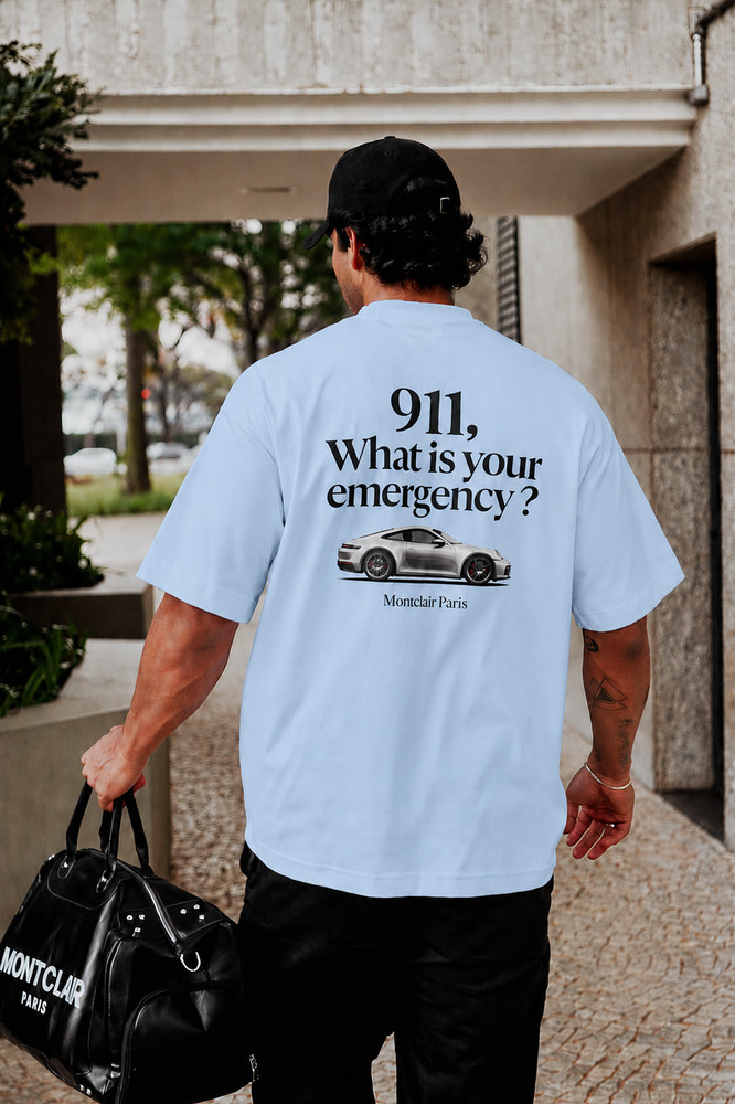 Porsche 911 What Is Your Emergency Shirt Vintage Car Graphic Tee Oversized Stree