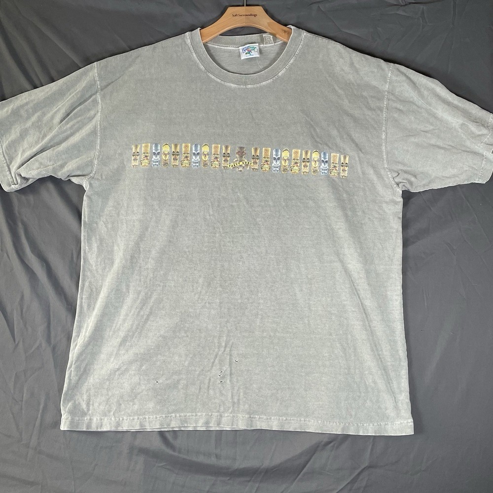 Vintage Caribbean Soul T-Shirt Men’s XL Tiki Hut Y2K 2000s Nature Graphic Tee