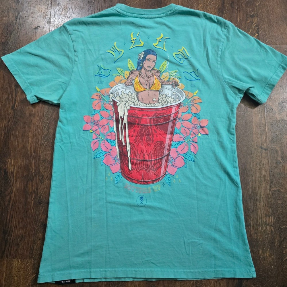 Sullen Art Collective T Shirt Red Cup Girl Tattoo Graphic Mens Small