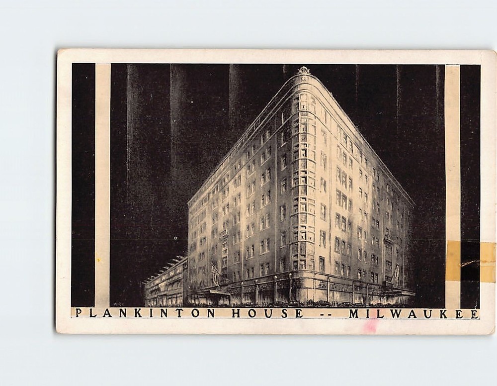 Postcard Plankinton House Milwaukee Wisconsin USA
