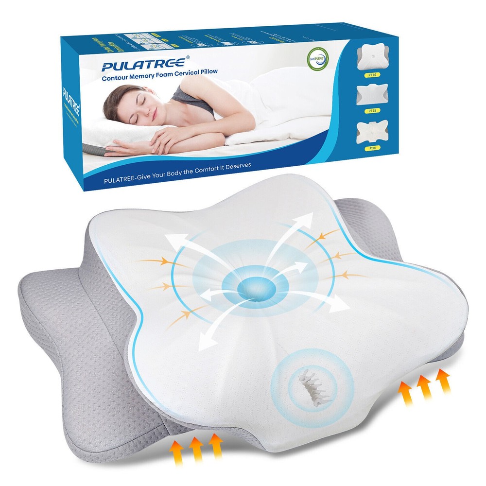Neck Pillow for Pain Relief Soft Memory Foam Cervical Pillow Shoulder Support