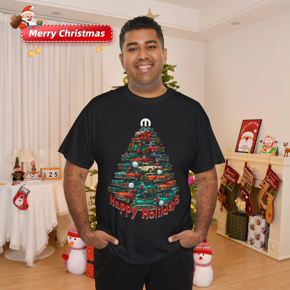 Mopar Classic Car Christmas Tree T-Shirt