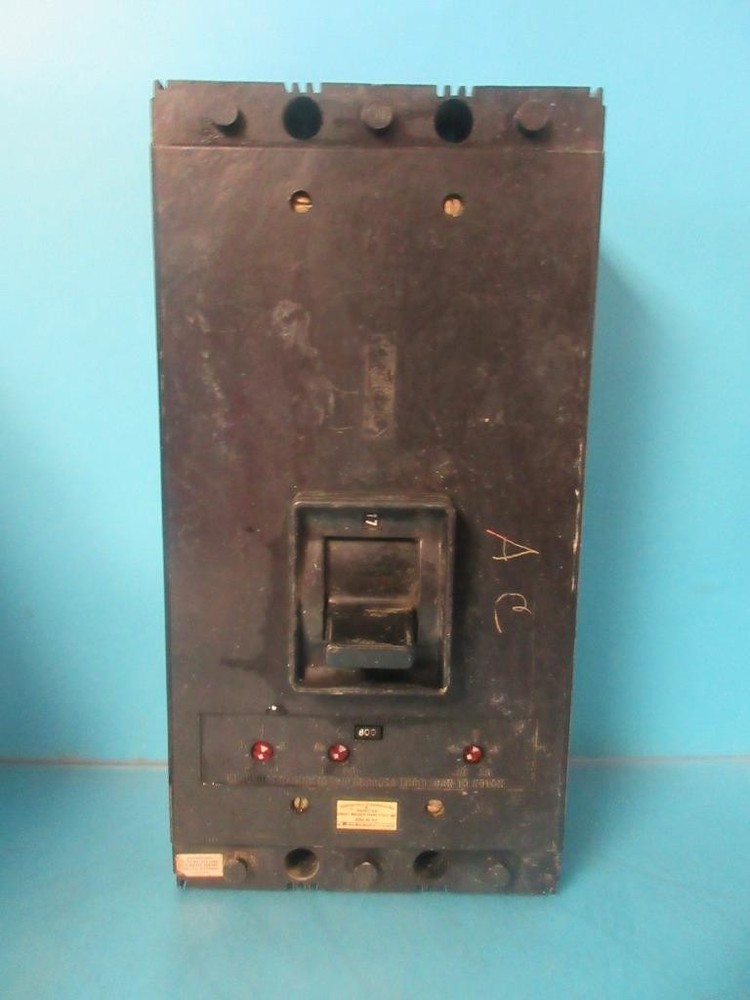 Westinghouse Ma3800F Circuit Breaker 600Vac 800A 3P W/600A Trip 800 Amp 3 Pole