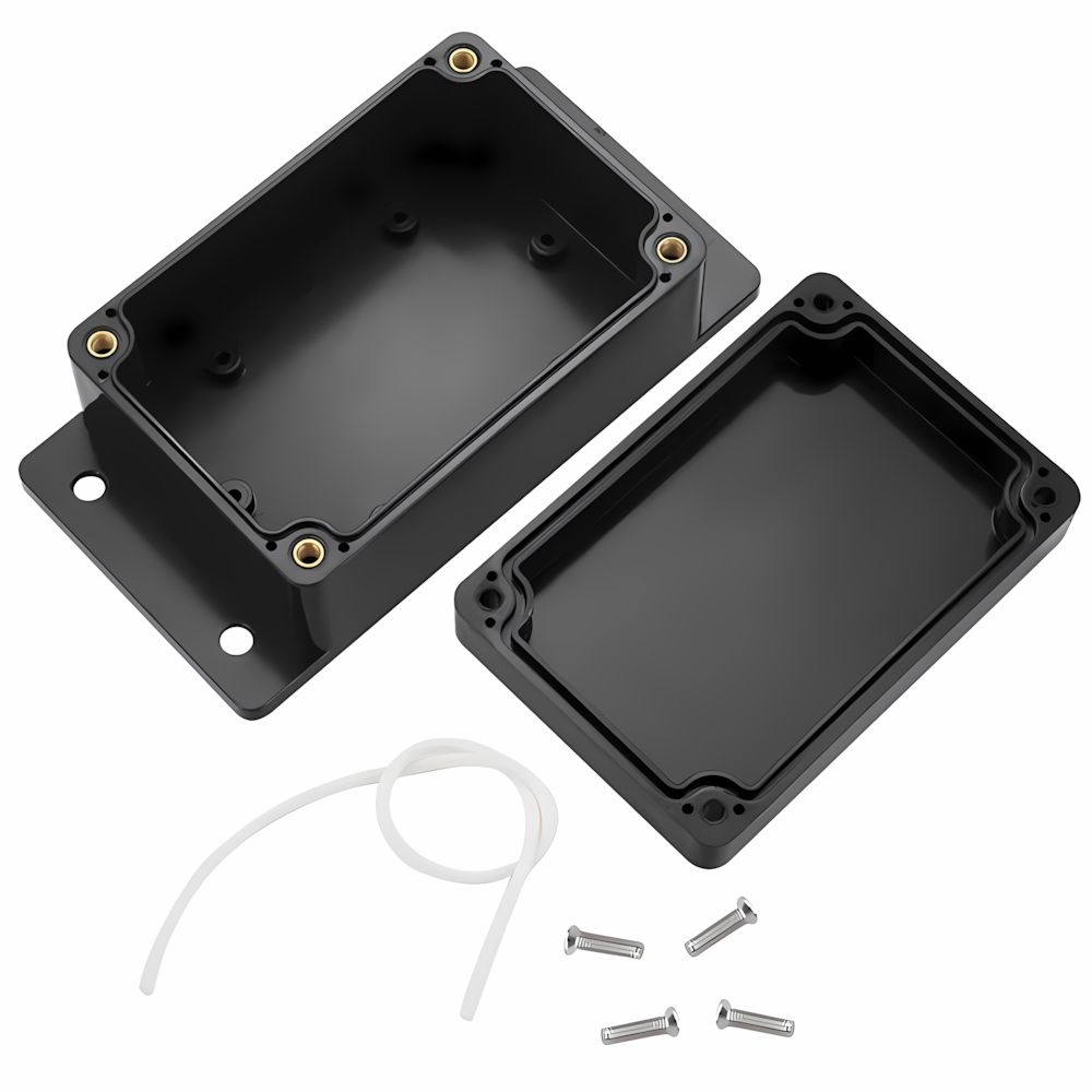 Waterproof Electrical Project Enclosure IP67 ABS Junction Box w/ Mounted Ear US-image