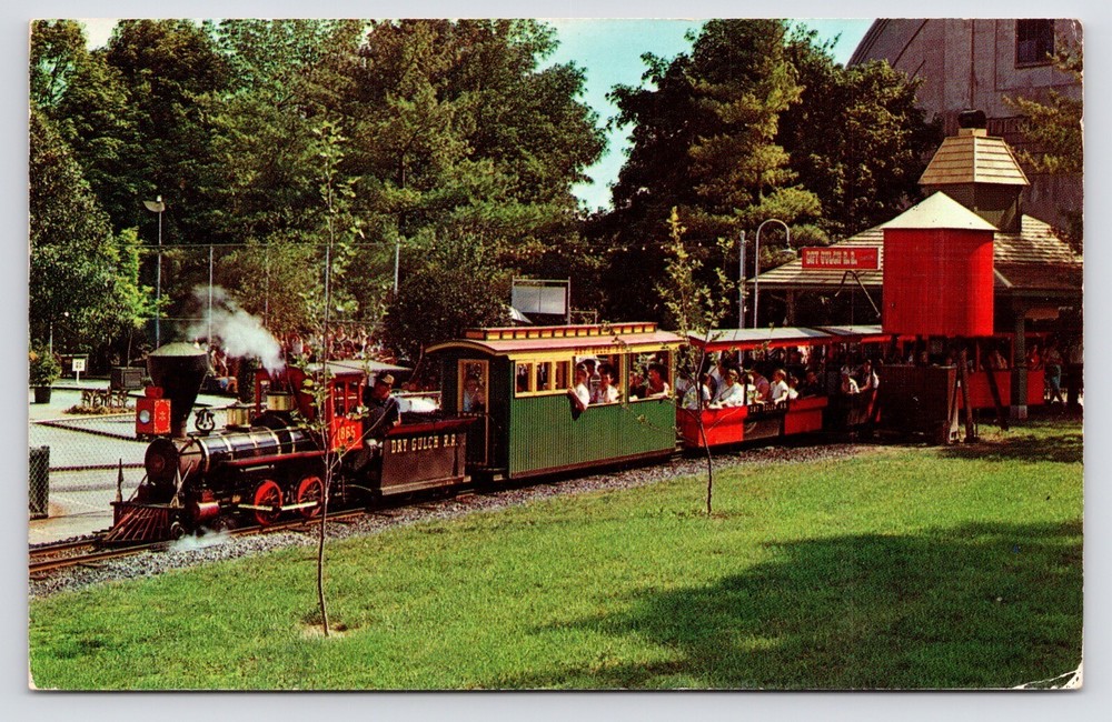 c1970s Hershey Park Chocolate Town Train Ride Pennsylvania PA RR VTG Postcard