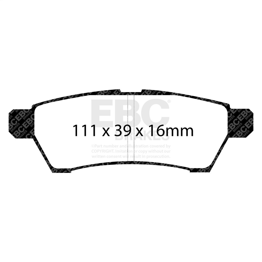 EBC Brakes DP41746R Yellowstuff Street And Track Brake Pads
