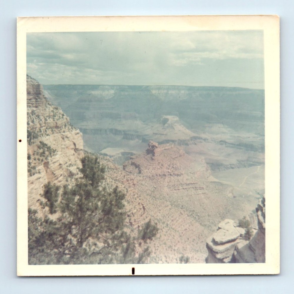 Old Vintage Square Color Photo GRAND CANYON ARIZONA LANDSCAPE SNAPSHOT PIC