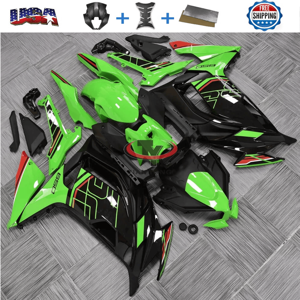 Injection ABS Fairing Green Black Fit for Kawasaki Ninja 650 2020-2025 EX 650