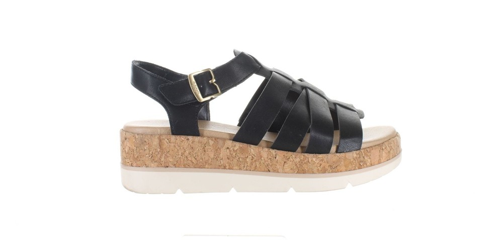 Dr Scholls Womens Only You Black Ankle Strap Heels Size 8 7678858