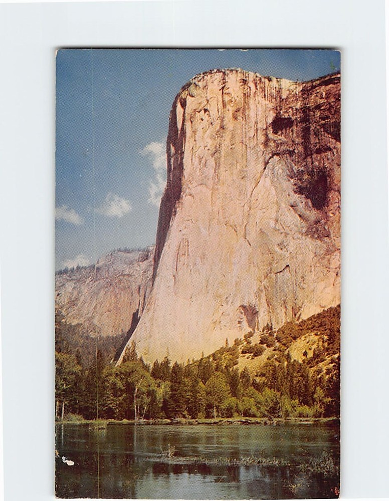 Postcard El Capitan & Merced River Yosemite Valley California USA