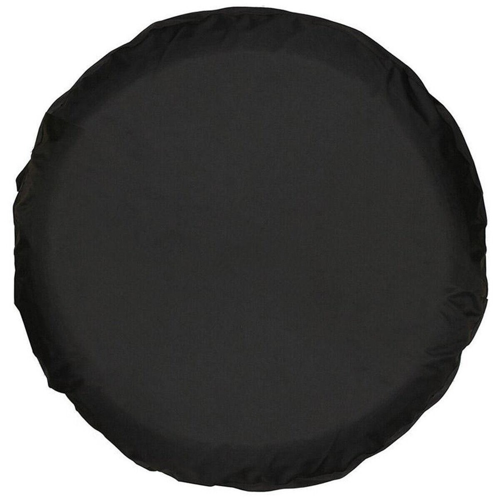 17in PVC Leather Spare Wheel Tire Cover Sun Protector Black for Car Truck SUV