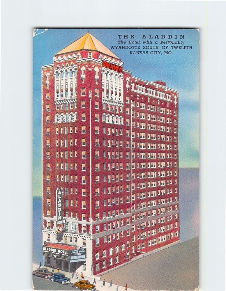 Postcard The Aladdin Kansas City Missouri USA