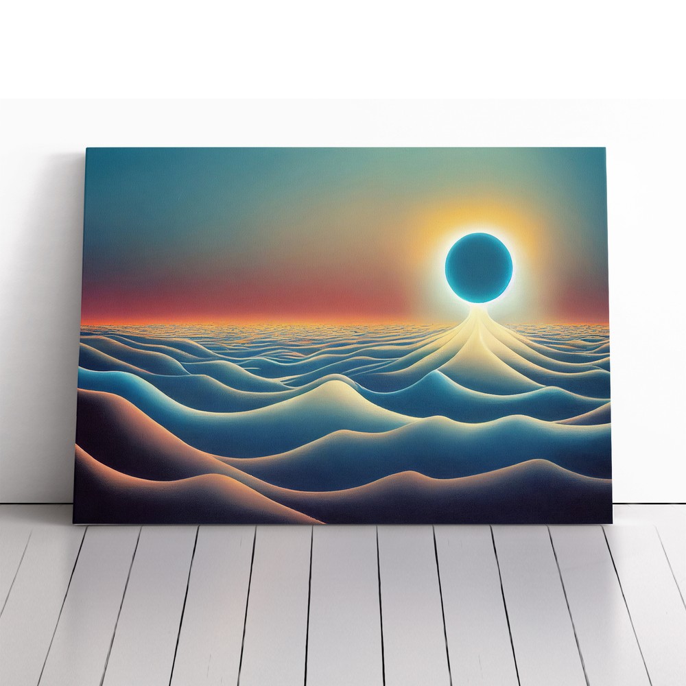 Surrealistic Ocean View Abstract Canvas Wall Art Print Framed Picture Home Decor