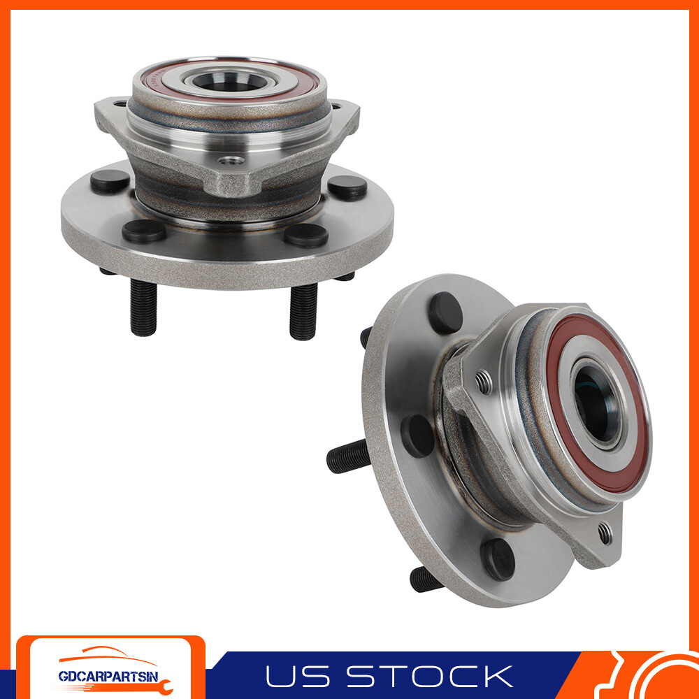 (2) Front Wheel Hub Bearing Assembly Fits 1999-2004 Jeep Grand Cherokee 5 Lug