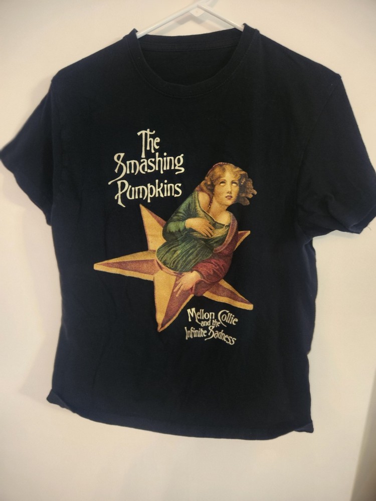 The Smashing Pumpkins Mellon Collie Graphic Black Short Sleeve T-Shirt Size S