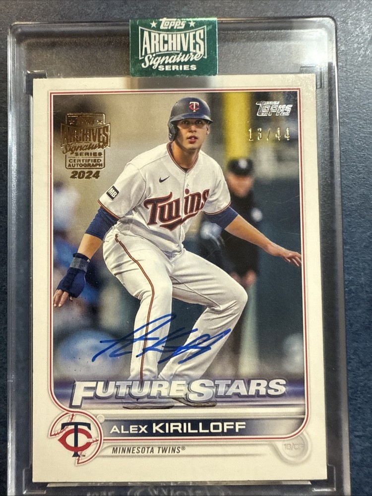2022 Topps Series 1 Alex Kirilloff Future Stars Auto /44