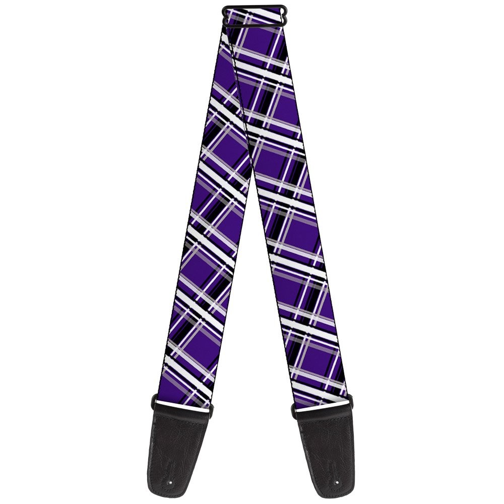 Guitar Strap - Houndstooth Gray/Purple/White ACC NEWAnother great item from Rarewaves USA | Free delivery!