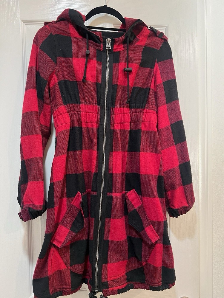 BB Dakota plaid red jacket Sz Small