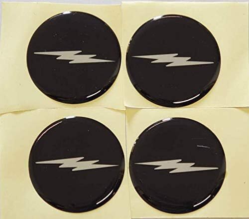 4PCS Lightning Wheel Center Hub Cap Decal Emblem Sticker ForFord SVT 50mm/2''