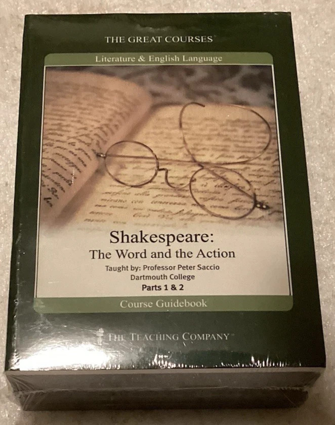 The Great Courses Shakespeare The word and the action parts 1 & 2 CD BRAND NEW
