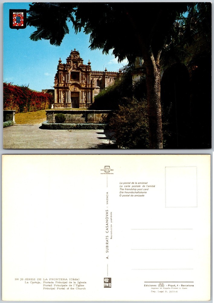 Continental Jerez De La Frontera Spain Postcard