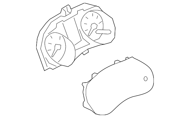 Genuine Nissan Instrument Cluster 24810-5RL0B
