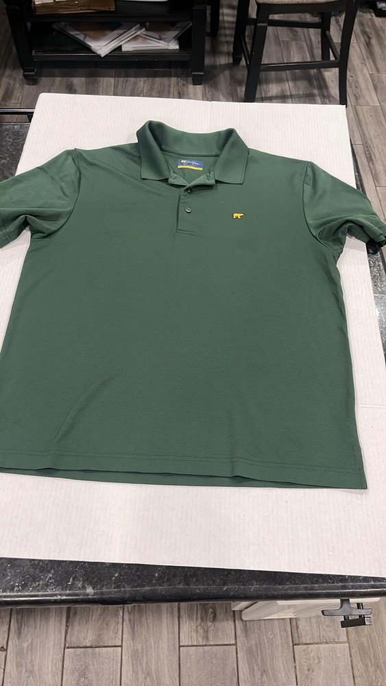 Jack Nicklaus Men's Green Short Sleeve Polo Shirt Size Large