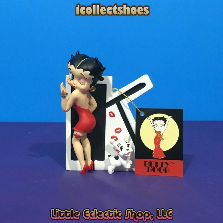 Vintage Westland Giftware Betty Boop Alphabet Letter K Figurine - Hang or Stand - New