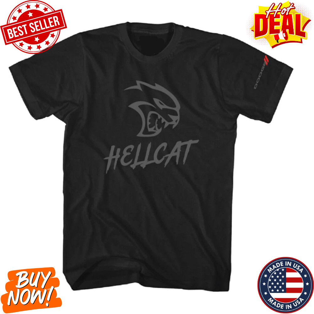 Dodge Hellcat Inspired Logo T-Shirt American Muscle Car Style Graphic Tee Unisex