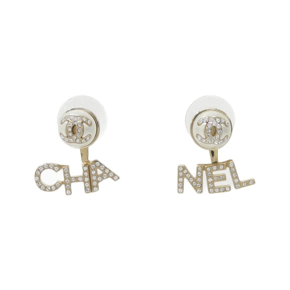 Authentic CHANEL AB6484 Gold-Tone Earrings with Pearl Accents 2600078312715