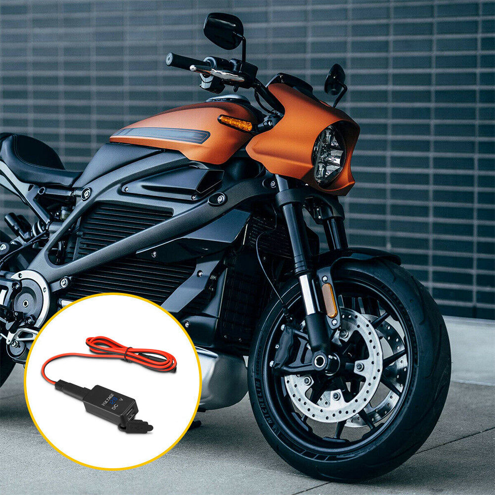 QC 3.0 Motorcycle Dual Phone GPS USB LED Charger Adapter Voltmeter Super Fast
