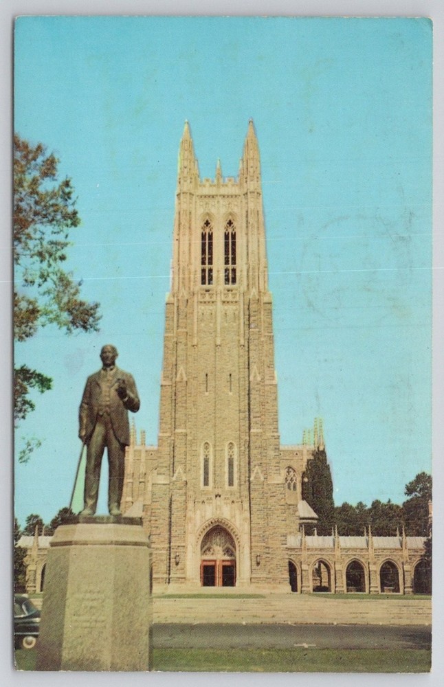 Duke University Chapel Durham NC 1963 Postcard Dexter Press Ektachrome
