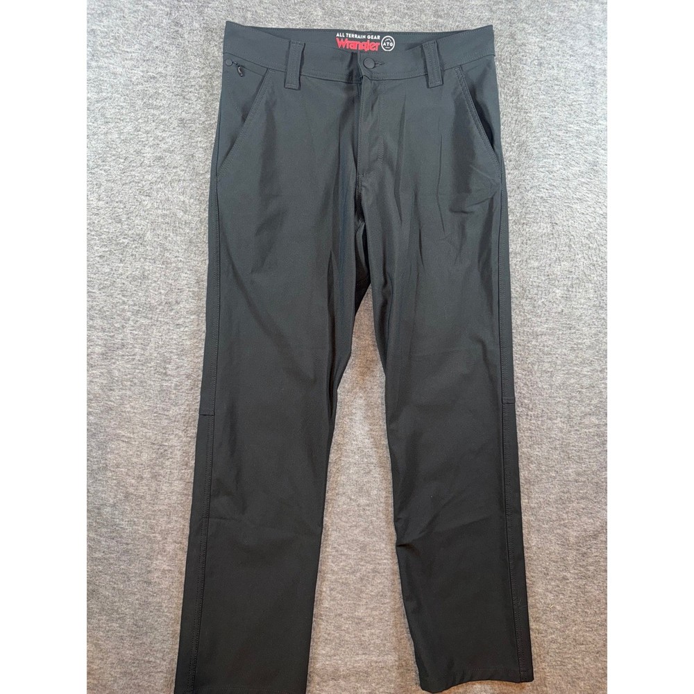 Wrangler All Terrain Gear Mens Black Pants Size 32x30 Outdoor Hiking Casual