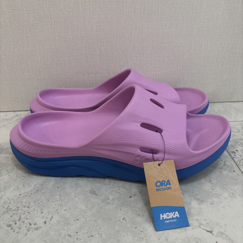 Hoka Ora Recovery Slide 3 Women’s 13 Men’s 11 Pink Blue Sandals